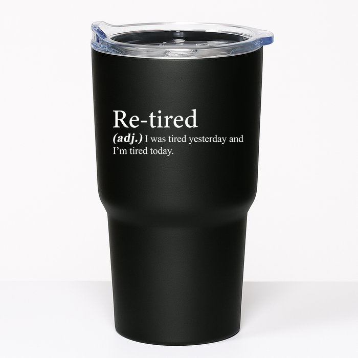 Retired I was Tired Yesterday And I'm Tired Today Tumbler