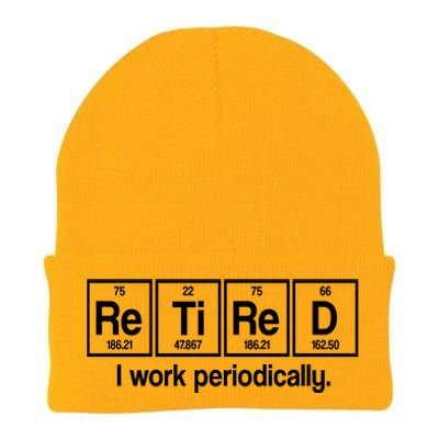 Retired I Work Periodically Periodic Table Elements Knit Cap Winter Beanie