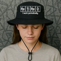 Retired I Work Periodically Periodic Table Elements Bucket Hat