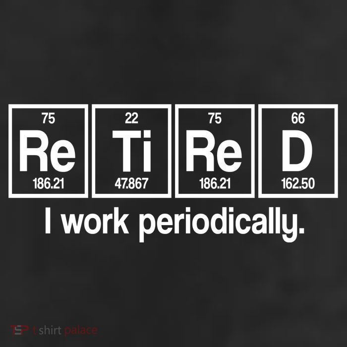 Retired I Work Periodically Periodic Table Elements Beanie