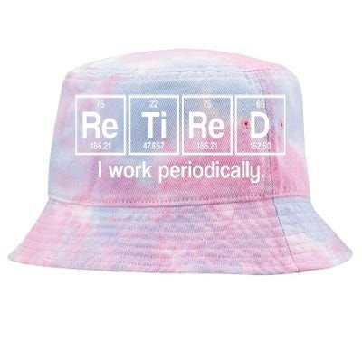 Retired I Work Periodically Periodic Table Elements Tie-Dyed Bucket Hat