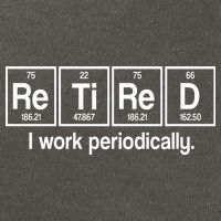 Retired I Work Periodically Periodic Table Elements Cotton Canvas Backpack