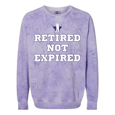 Retired Not Expired Colorblast Crewneck Sweatshirt