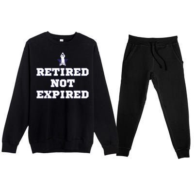 Retired Not Expired Premium Crewneck Sweatsuit Set