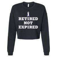 Retired Not Expired Cropped Pullover Crew