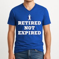 Retired Not Expired V-Neck T-Shirt