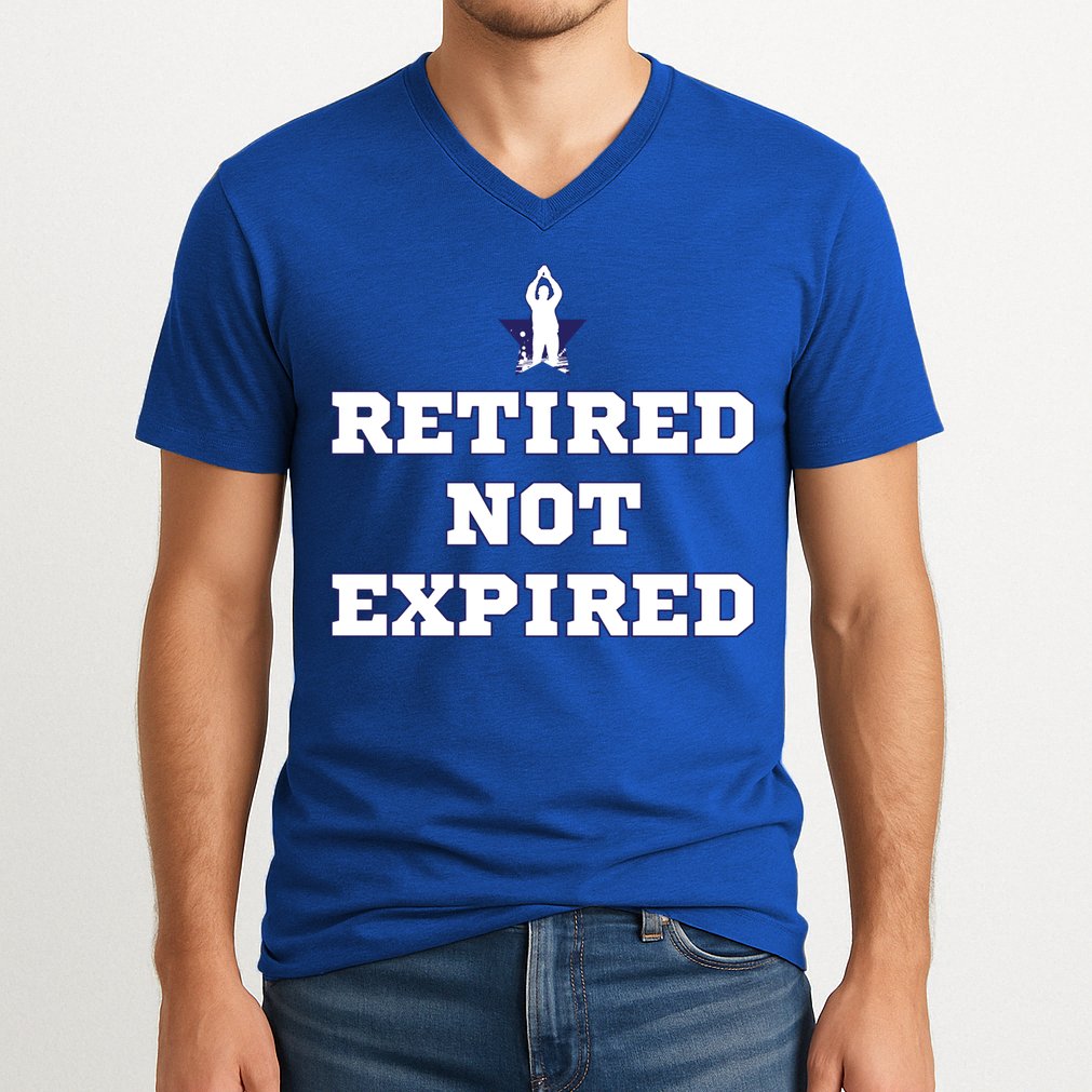 Retired Not Expired V-Neck T-Shirt