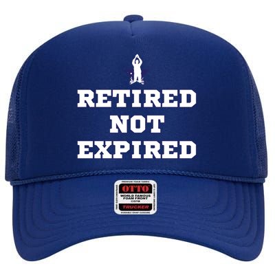 Retired Not Expired High Crown Mesh Back Trucker Hat