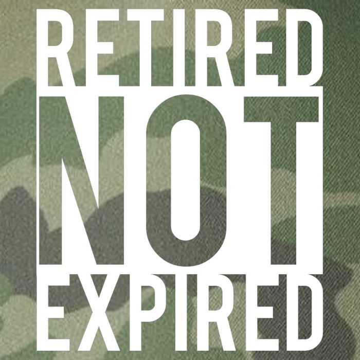 Retired Not Expired Funny Legacy Tie Dye Trucker Hat