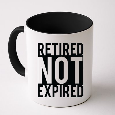 Retired Not Expired Funny Mug