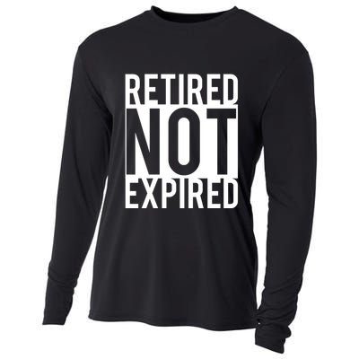 Retired Not Expired Funny Cooling Performance Long Sleeve Crew