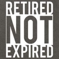 Retired Not Expired Funny Cotton Canvas Backpack