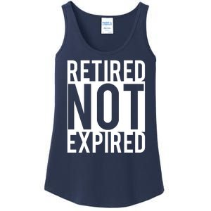 Retired Not Expired Funny Ladies Essential Tank