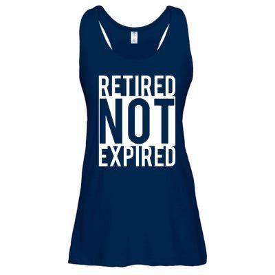 Retired Not Expired Funny Ladies Essential Flowy Tank