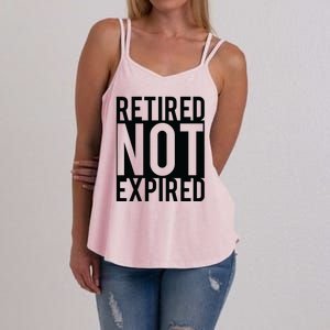 Retired Not Expired Funny Women's Strappy Tank