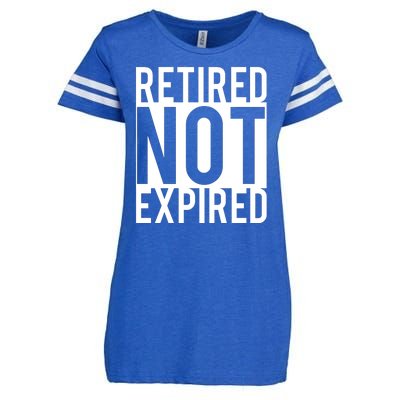 Retired Not Expired Funny Enza Ladies Jersey Football T-Shirt