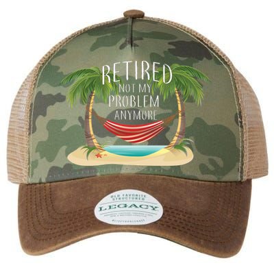 Retired Not My Problem Anymore Legacy Tie Dye Trucker Hat