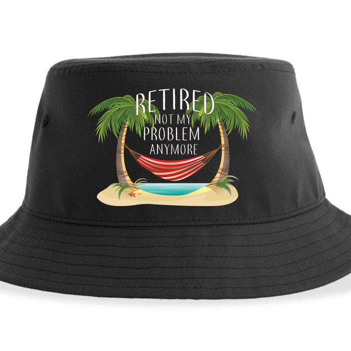 Retired Not My Problem Anymore Sustainable Bucket Hat