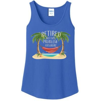 Retired Not My Problem Anymore Ladies Essential Tank