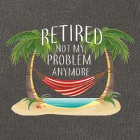 Retired Not My Problem Anymore Cotton Canvas Backpack