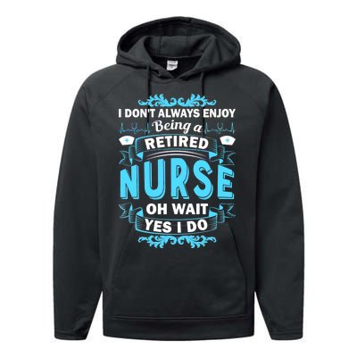 Retired Nurse Performance Fleece Hoodie