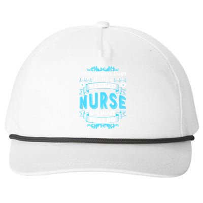 Retired Nurse Snapback Five-Panel Rope Hat