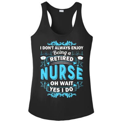 Retired Nurse Ladies PosiCharge Competitor Racerback Tank