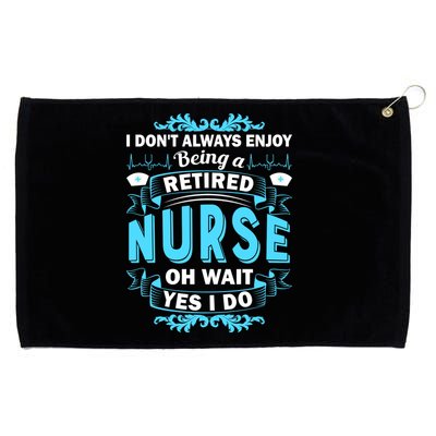 Retired Nurse Grommeted Golf Towel