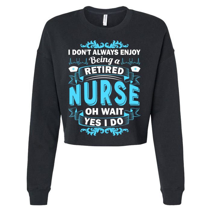 Retired Nurse Cropped Pullover Crew