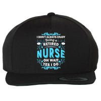 Retired Nurse Wool Snapback Cap