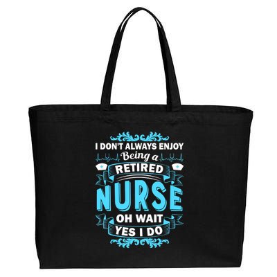 Retired Nurse Cotton Canvas Jumbo Tote