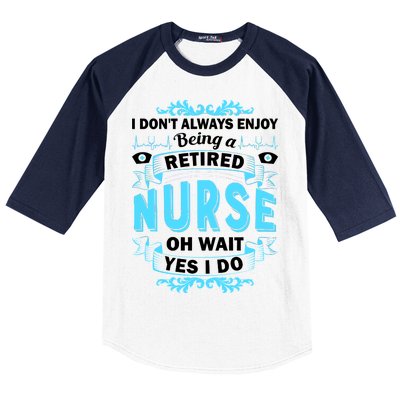 Retired Nurse Baseball Sleeve Shirt