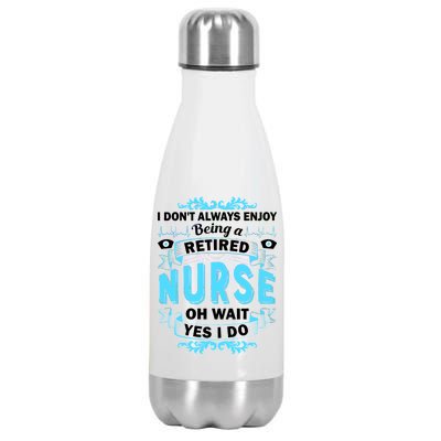 Retired Nurse Stainless Steel Insulated Water Bottle