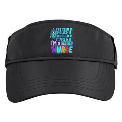 Retired Nurse Seen Smelled Touch Stepped In It Adult Drive Performance Visor