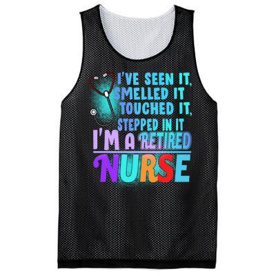 Retired Nurse Seen Smelled Touch Stepped In It Mesh Reversible Basketball Jersey Tank