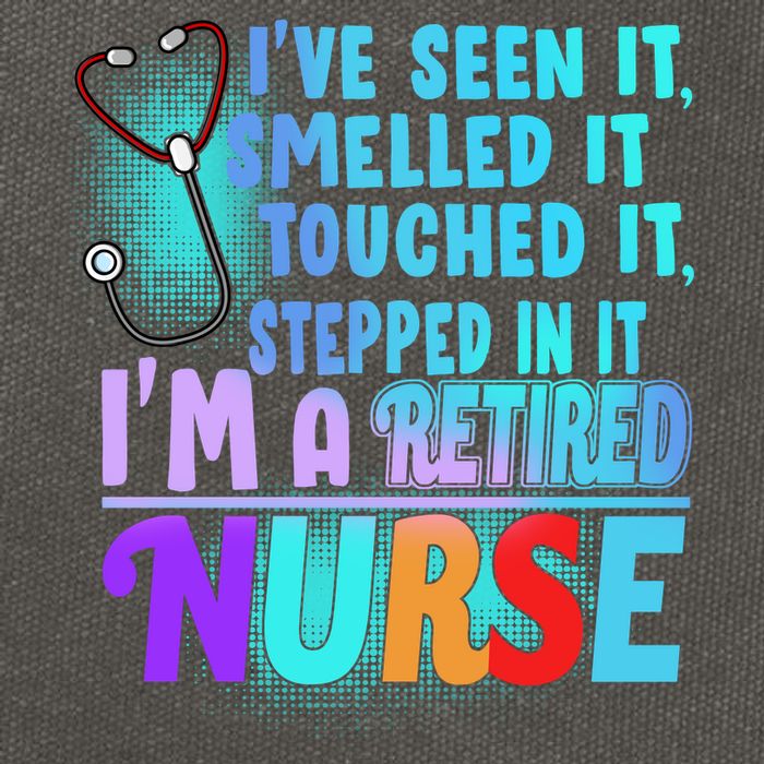 Retired Nurse Seen Smelled Touch Stepped In It Cotton Canvas Backpack