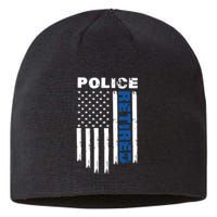 Retired Police Blue Flag Sustainable Beanie