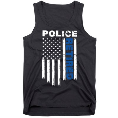 Retired Police Blue Flag Tank Top