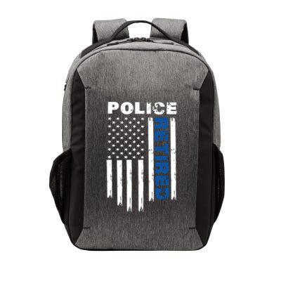 Retired Police Blue Flag Vector Backpack