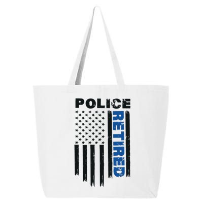 Retired Police Blue Flag 25L Jumbo Tote