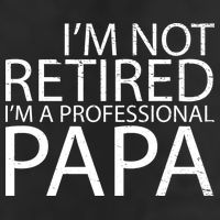 Retired Professional Papa 7 Panel Mesh Trucker Snapback Hat