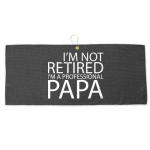 Retired Professional Papa Large Microfiber Waffle Golf Towel