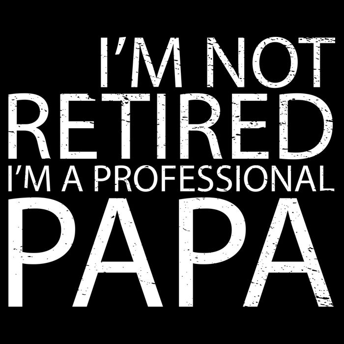 Retired Professional Papa Cropped Pullover Crew