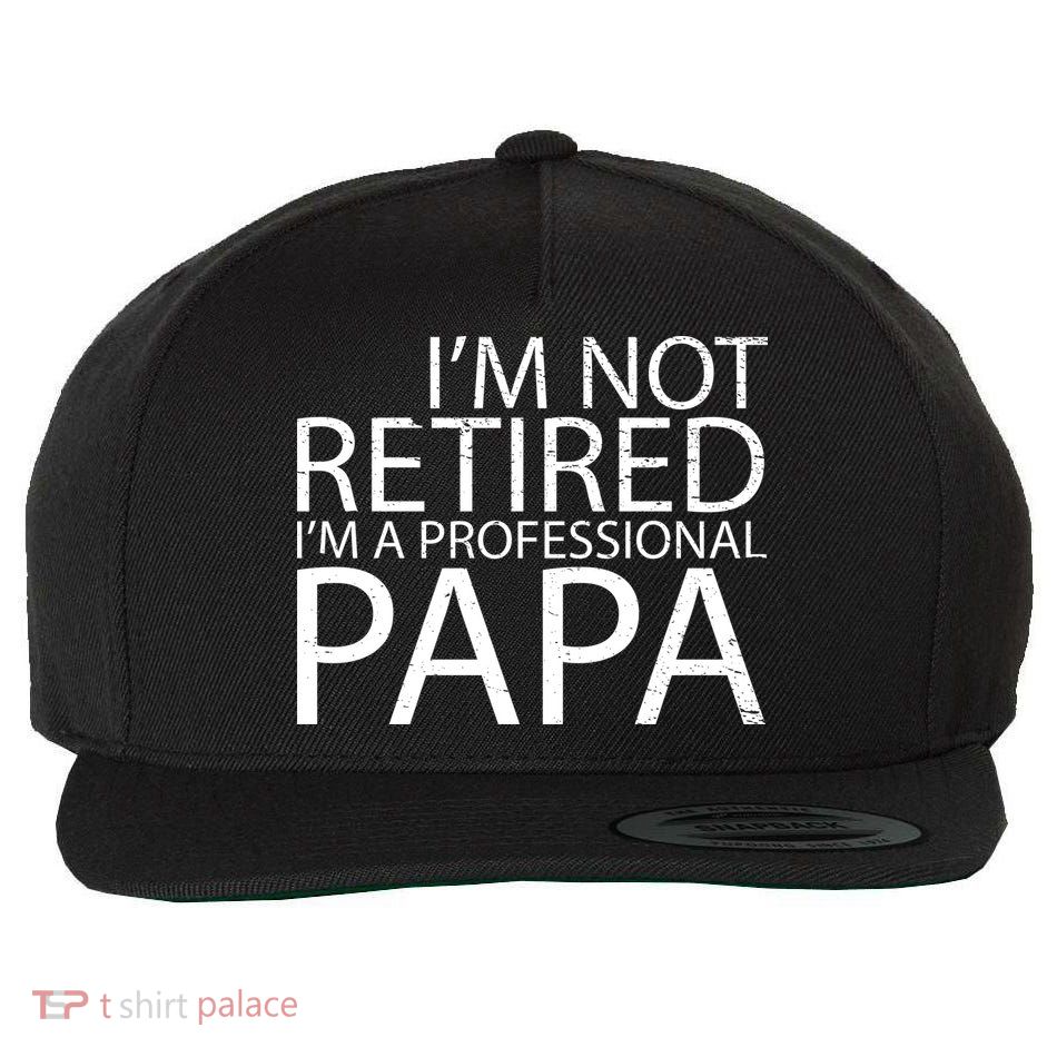 Retired Professional Papa Wool Snapback Cap