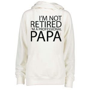 Retired Professional Papa Womens Funnel Neck Pullover Hood