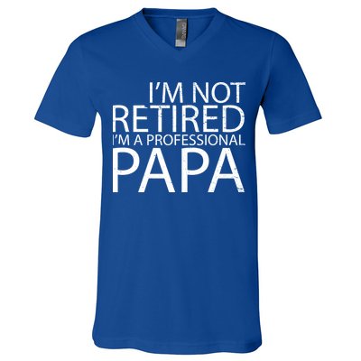 Retired Professional Papa V-Neck T-Shirt