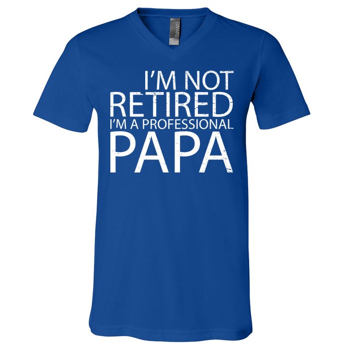 Retired Professional Papa V-Neck T-Shirt