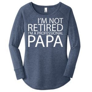 Retired Professional Papa Women's Perfect Tri Tunic Long Sleeve Shirt