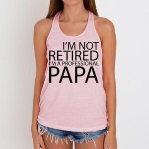 Retired Professional Papa Women's Knotted Racerback Tank