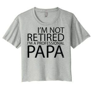 Retired Professional Papa Women's Crop Top Tee